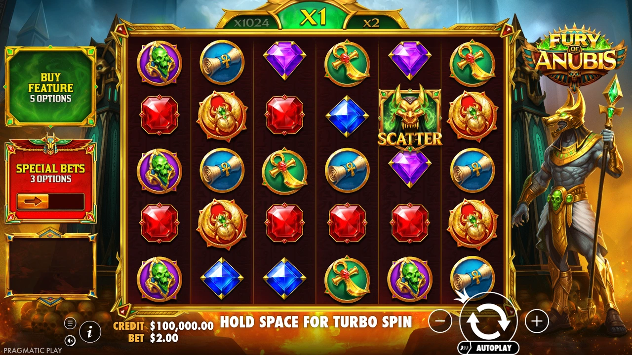 Fury of Anubis von Pragmatic Play