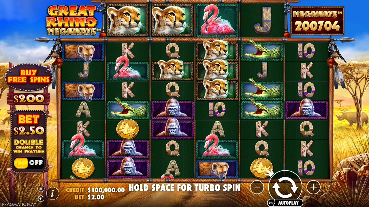 Great Rhino Megaways von Pragmatic Play