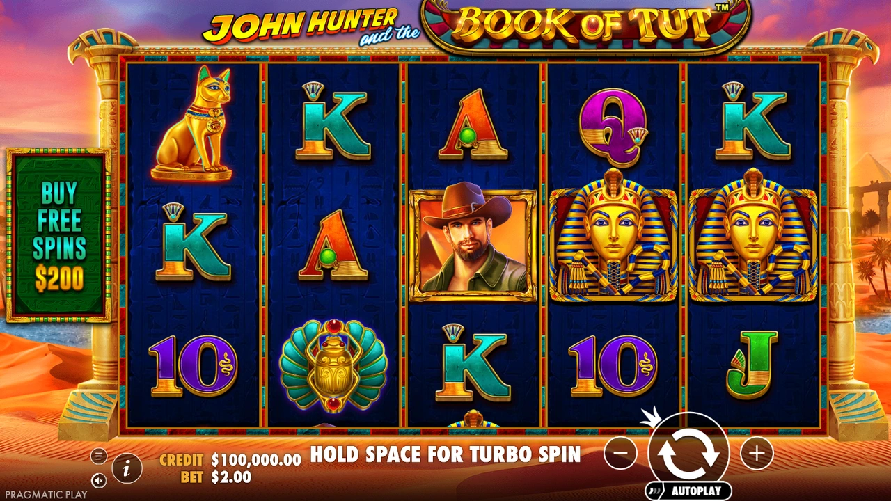 John Hunter and the book of Tut von Pragmatic Play
