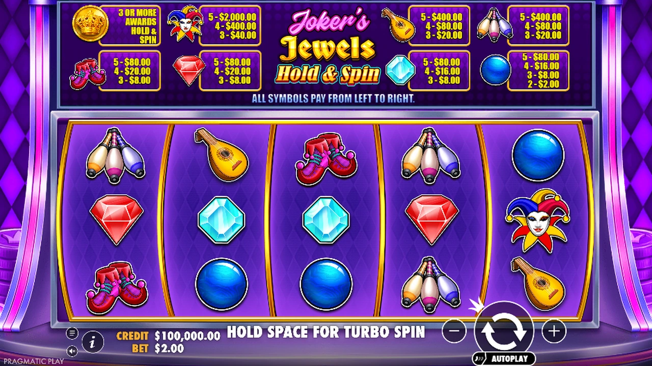 Joker’s Jewels Hold & Spin von Pragmatic Play