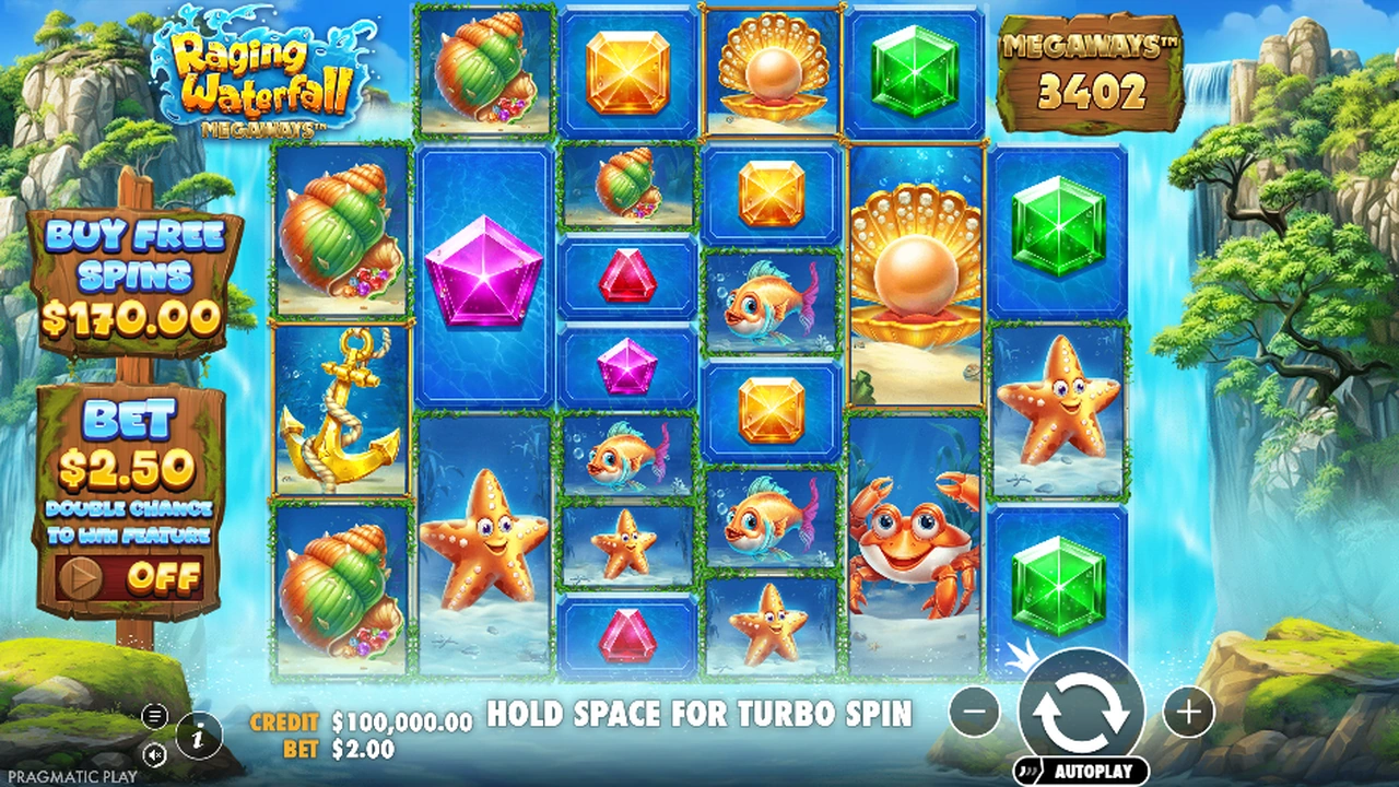 Raging Waterfall Megaways von Pragmatic Play