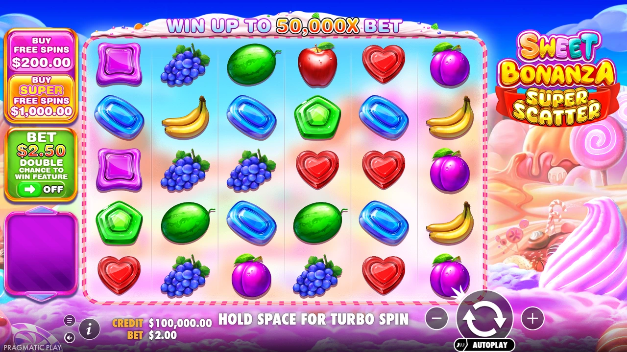 Sweet Bonanza Super Scatter von Pragmatic Play